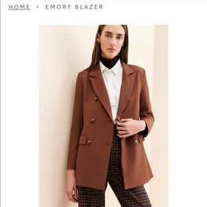 French Mauve Brown Blazer